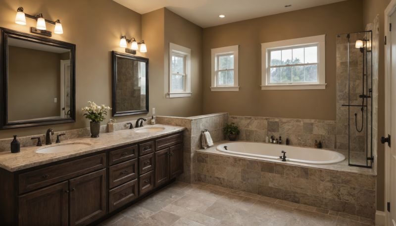 Spacious Master Bathroom Layout